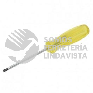 9634 DESARMADOR DESTORNILLADOR AMBAR BARRA REDONDA PUNTA CABINET 3/16" X 6" NICHOLSON