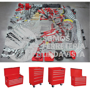 99820 JUEGO MAESTRO INDUSTRIAL COMBINADO 940 PIEZAS, CON GABINETES EX27M5, EX27M6, EX27S6 URREA