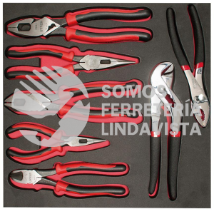 CH212 JUEGO DE 7 PINZAS BIMATERIAL 259GHL, 268GX, 207GI,2292GX, 226GX, 278G, 240G, CON BANDEJA EVA URREA