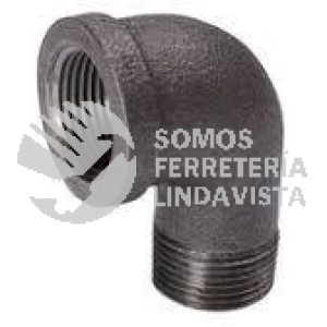CN7086 COPLE CODO NIPLE NEGRO 6MM CIFUNSA