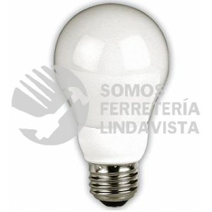 MEL-B/7W/27 LAMPARA FLUORESCENTE FORMA BULBO A19, 7W TECNOLITE