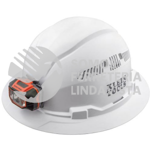 60407 CASCO RIGIDO CON LUZ, ALA COMPLETA BLANCO KLEIN TOOLS