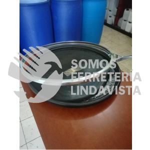 TAT TAPA PARA TAMBO DE ACERO DE 200LT CON ARO Y TORNILLO NACIONAL