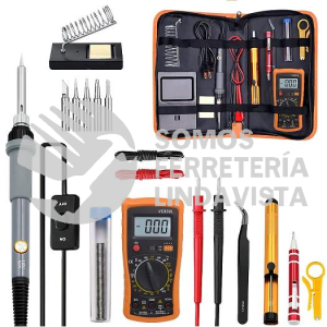 KITS-60 KIT DE SOLDADOR 19 PIEZAS 60 W AXIDUM