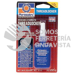 24210PX FIJADOR DE ROSCAS AZUL DE MEDIANA RESISTENCIA 10ML PERMATEX