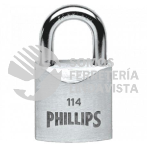 114 CANDADO METALICO 50MM 2" PHILLIPS