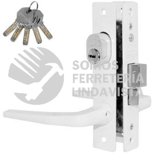 2487 CERRADURA PARA PERFILES DE ALUMINIO EMBUTIR BLANCO 549ABL PHILLIPS