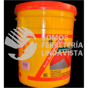 432434 ACRIL TECHO POWER 4 AÑOS ROJO CUBETA 19 L SIKA