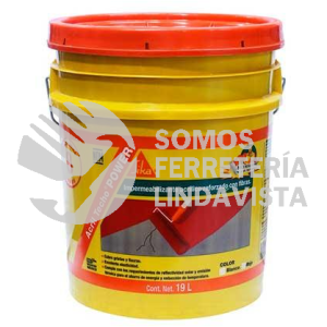 418251 ACRIL TECHO POWER 8 AÑOS ROJO CUBETA 19 L SIKA