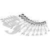 12MF12M JUEGO DE 12 LLAVES COMBINADAS PULIDO ESPEJO FLEXIBLES DE MATRACA SPLINE METRICAS URREA