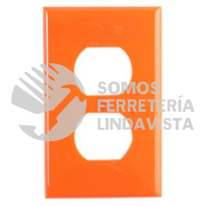PLACA234 PLACA CONTACTO DUPLEX NARANJA NACIONAL