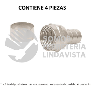 48479 COCO-59C BOLSA CON 4 CONECTORES COAXIALES RG 59 TIPO CAMPANA VOLTECK