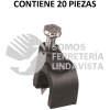 48270 GCU-6N BOLSA CON 20 GRAPAS NEGRAS DE 6 MM PARA CABLE REDONDO VOLTECK