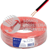46264 CABO-22B ROLLO DE 100 M DE CABLE POLARIZADO BICOLOR P/BOCINA 22 AWG VOLTECK