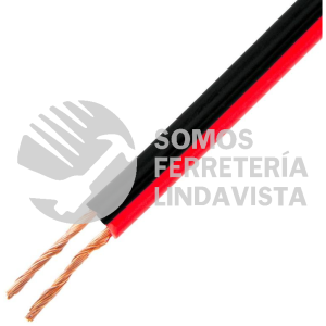 46268 CABO-18B ROLLO DE 100 M DE CABLE POLARIZADO BICOLOR P/BOCINA 18 AWG VOLTECK