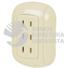 47351 COSO-T CONTACTO DE SOBREPONER TRIPLE SIN TIERRA VOLTECK