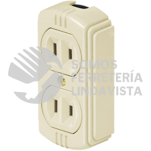 46106 COSO-D CONTACTO DE SOBREPONER DUPLEX SIN TIERRA VOLTECK