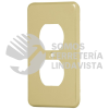 46408 PADO-S PLACA DUPLEX DE ALUMINIO LINEA STANDARD VOLTECK