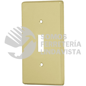 46417 PAAP-S PLACA PARA INTERRUPTOR VERTICAL DE ALUMINIO LINEA STANDARD VOLTECK