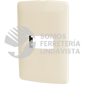 48088 PPSE-I PLACA 1 MODULO DE ABS LINEA ITALIANA COLOR MARFIL VOLTECK