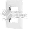 48133 PPDO-IB PLACA 2 MODULOS DE ABS LINEA ITALIANA COLOR BLANCO VOLTECK