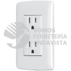 48130 CODO-IB CONTACTO DUPLEX ATERRIZADO COLOR BLANCO LINEA ITALIANA VOLTECK