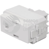 48131 COA-IB CONTACTO SENCILLO 2 POLOS + TIERRA LINEA ITALIANA BLANCO VOLTECK