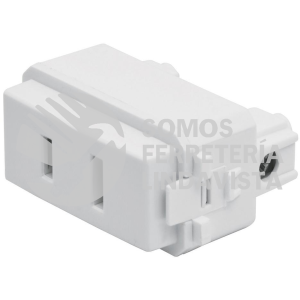 48135 CO-IB CONTACTO SENCILLO 2POLOS SIN TIERRA LINEA ITALIANABLANCO VOLTECK