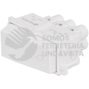 48139 APTI-IB INTERRUPTOR PARA TIMBRE LINEA ITALIANA COLOR BLANCO VOLTECK