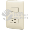 48666 PA-APCO-I PLACA ARMADA CONTACTO E INTERRUPTOR MARFIL LINEA ITALIANA VOLTECK