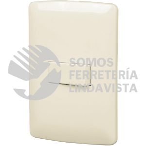 48661 PA-APSE-EI PLACA ARMADA 1 INTERRUPTOR ESCALERA MARFIL LINEA ITALIANA VOLTECK