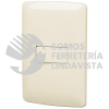 48671 PA-TI-I PLACA ARMADA CON TIMBRE MARFIL LINEA ITALIANA VOLTECK