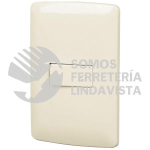 48671 PA-TI-I PLACA ARMADA CON TIMBRE MARFIL LINEA ITALIANA VOLTECK