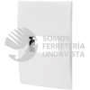 48303 PPSE-OB PLACA 1 MODULO DE ABS LINEA OSLO COLOR BLANCO VOLTECK