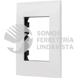 48305 PPTR-OB PLACA 3 MODULOS DE ABS LINEA OSLO COLOR BLANCO VOLTECK