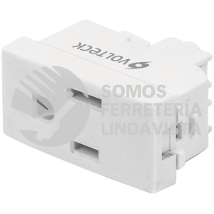 48317 COA-OB CONTACTO SENCILLO 2 POLOS + TIERRA LINEA OSLO BLANCO VOLTECK