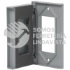 46428 PPIN-CL PLACA 1 VENTANA PARA INTEMPERIE METALICA CLASSIC VOLTECK