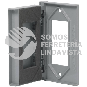 46428 PPIN-CL PLACA 1 VENTANA PARA INTEMPERIE METALICA CLASSIC VOLTECK