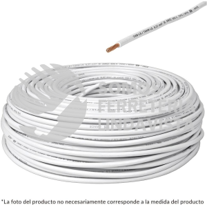 46055 CAB-10B ROLLO DE 100 M DE CABLE THHW-LS 10 AWG BLANCO VOLTECK