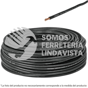 46053 CAB-14N ROLLO DE 100 M DE CABLE THHW-LS 14 AWG NEGRO VOLTECK