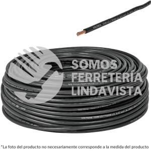 46052 CAB-12N ROLLO DE 100 M DE CABLE THHW-LS 12 AWG NEGRO VOLTECK