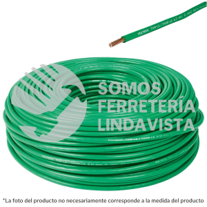 46065 CAB-14V ROLLO DE 100 M DE CABLE THHW-LS 14 AWG VERDE VOLTECK