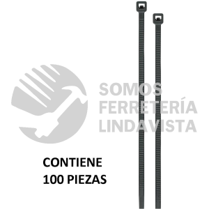 44321 CIN-1815N BOLSA CON 100 CINCHOS PLASTICOS 18 LB 150X2.5 MM NEGROS VOLTECK