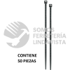 44323 CIN-4015N BOLSA CON 50 CINCHOS PLASTICOS 40 LB 150X3.5 MM NEGROS VOLTECK