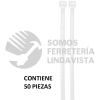 44308 CIN-5030 BOLSA CON 50 CINCHOS PLASTICOS 50 LB 300X4.5 MM NATURALES VOLTECK