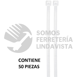 44308 CIN-5030 BOLSA CON 50 CINCHOS PLASTICOS 50 LB 300X4.5 MM NATURALES VOLTECK