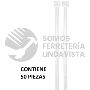 44309 CIN-5035 BOLSA CON 25 CINCHOS PLASTICOS 50 LB 350X4.5 NATURALES VOLTECK