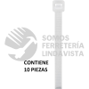 48983 CIN-12055 BOLSA CON 10 CINCHOS PLASTICOS 120 LB 550X7.6 MM NATURALES VOLTECK