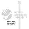 48985 CIN-17545 BOLSA CON 10 CINCHOS PLASTICOS 175 LB 450X9 MM NATURALES VOLTECK