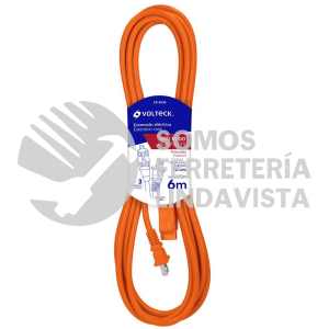 48044 ER-6X16 EXTENSION ELECTRICA DE USO RUDO 6 M 2X16 AWG VOLTECK